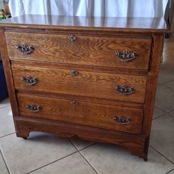 Antique Dresser On Casters