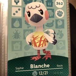 Nintendo Animal Crossing New Horizons Blanche Amiibo Card