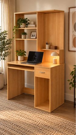 Computer Desk with Hutch & Storage