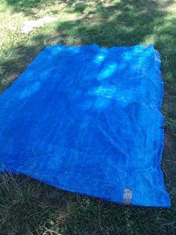 Blue & Gray Full size Tarp $10.00 cash only (serious buyers)