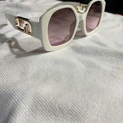 White Frame SunGlasses Women Fen Ddiii