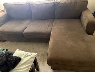 Dark brown couch