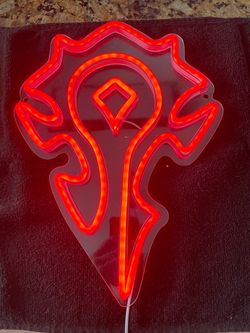 Neon lights World of Warcraft Horde
