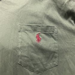 Ralph Lauren Polo Men’s Size Medium Long/Sleeve Polo Jersey With Pockets ( 2 EA ) 