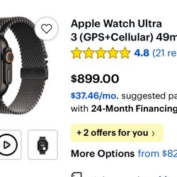 Sealed APPLE WATCH ULTRA3 49 NT TI AB OB-USA