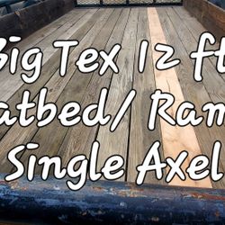 Single Axel 12ft Trailer Super Strong By Big TEX