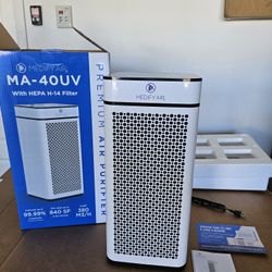 Medify MA-40 UV Light Air Purifier with True HEPA H14 Filter | 1,680 ft² Coverage