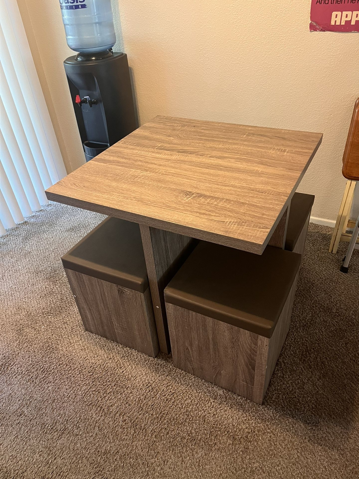 Small Dining Table And Stools