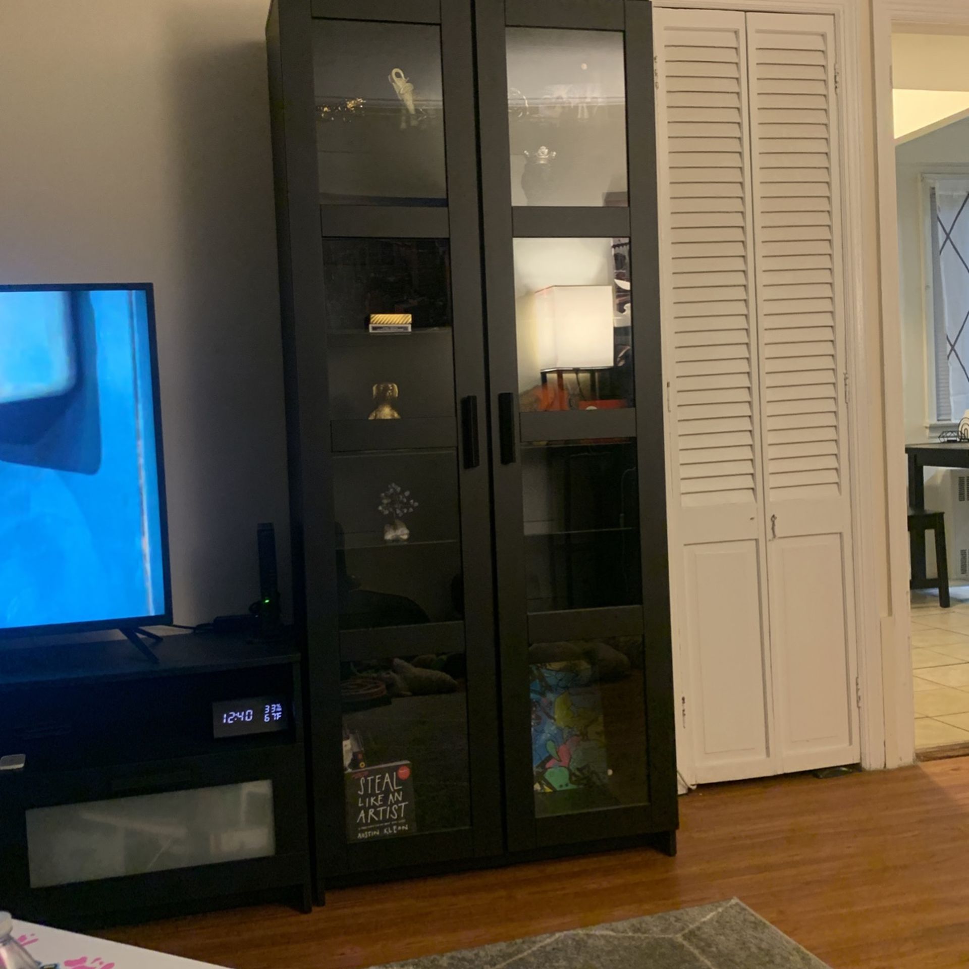 IKEA GLASS DOOR CABINET BRIMNES