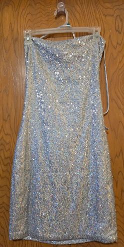 Silver Sequin Dress