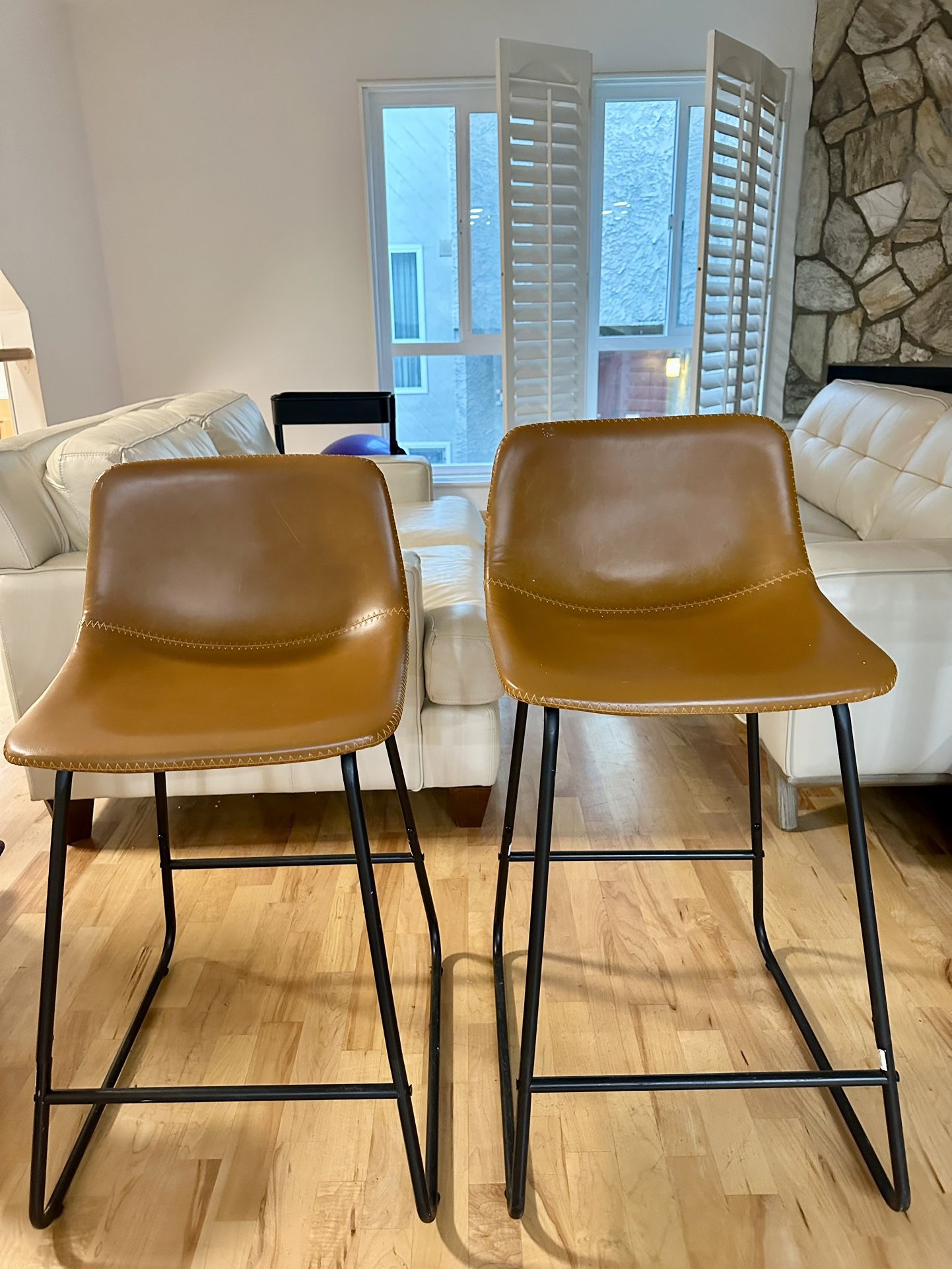 Brown Modern Counter Stools, set of two - $79