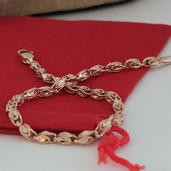 ⛔️ RESERVED ⛔️ 14k Beautiful Rose Gold Anchor Link Bracelet