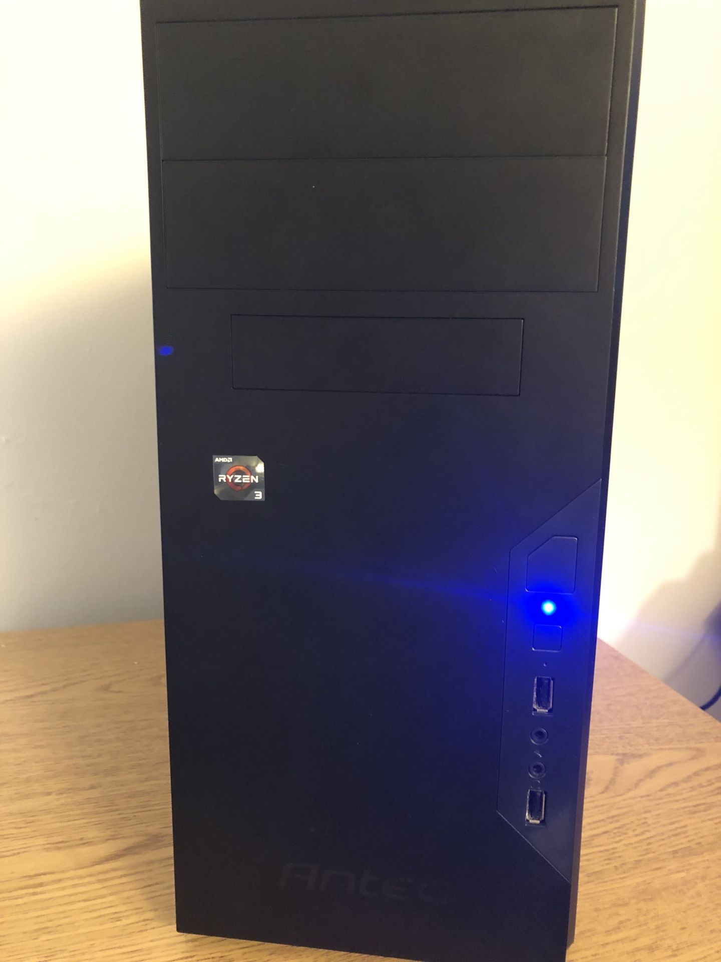 Desktop/Gaming PC, AMD Ryzen 3 1200 CPU; 8GB RAM; 256GB SSD; Asus GeForce GTX 1050Ti 4GB