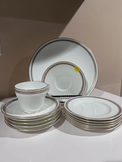 Tea cup and plates