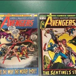 1972 Bronze Age Avengers #103-104 Comic Book