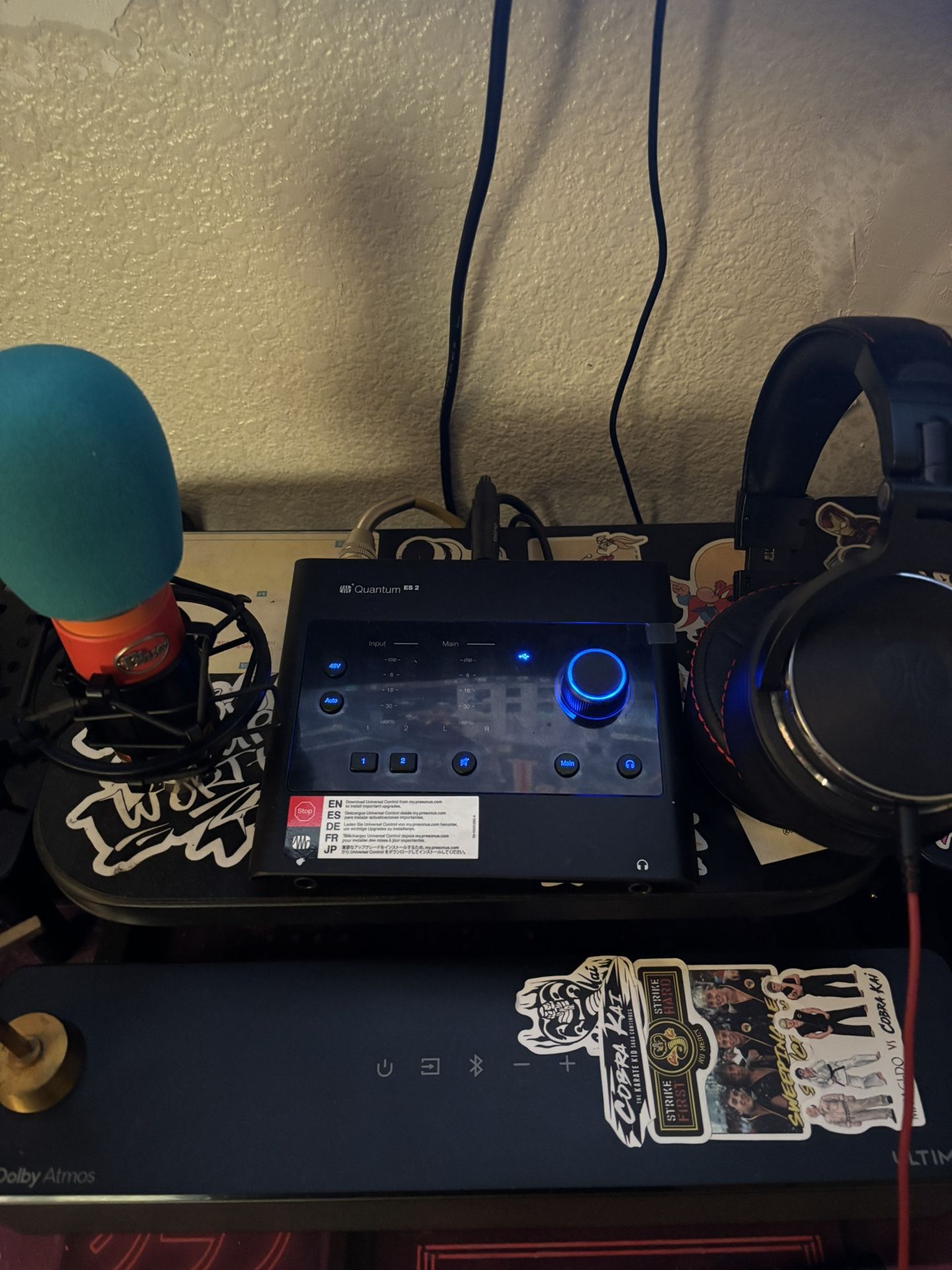 Presonus Quantum es2, Blue Spark Mic, And A Pair Of Headphones