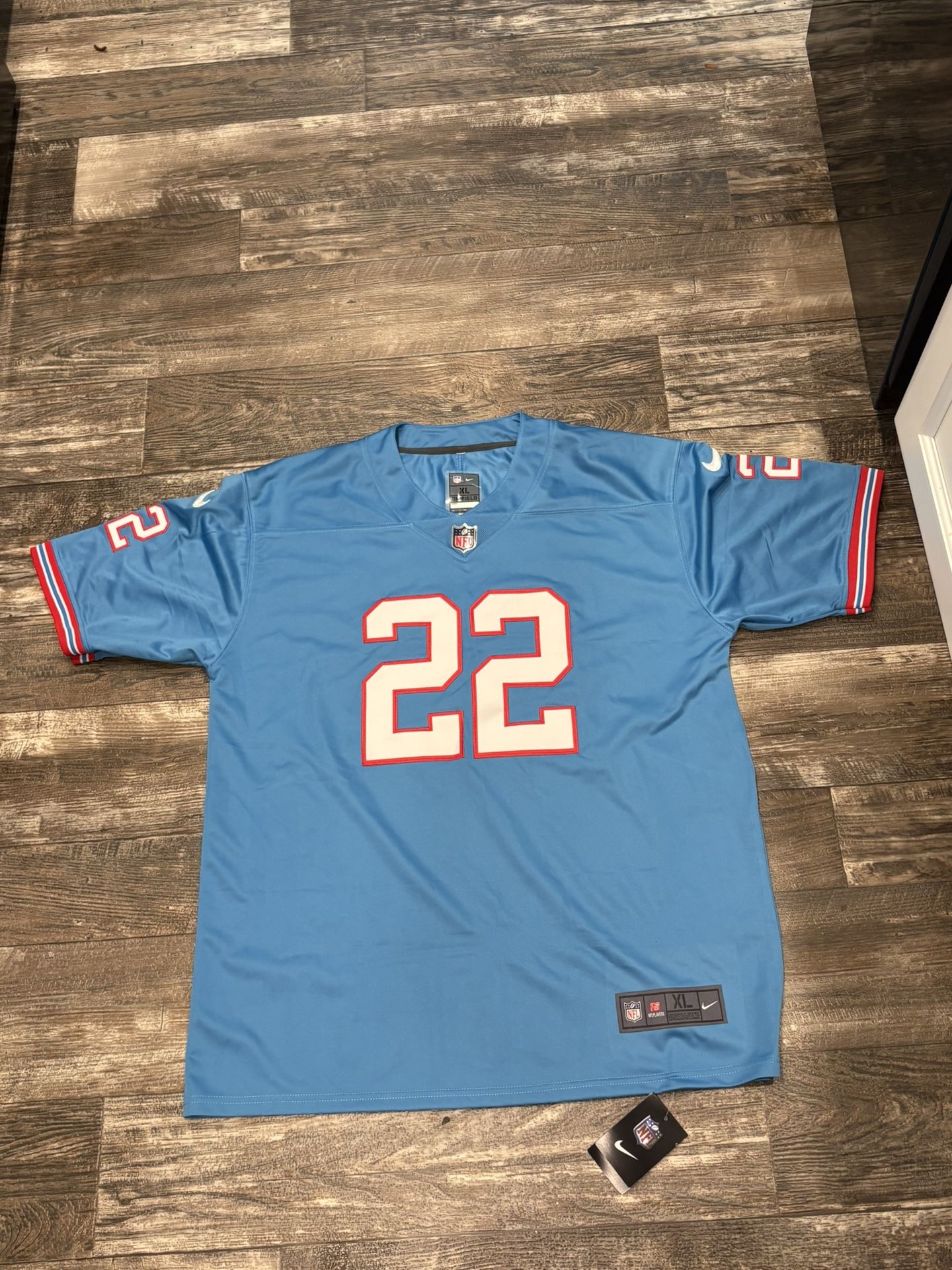 Derrick Henry (Mens XL) Throwback Houston Oilers/texans Classic Blue Football Jersey