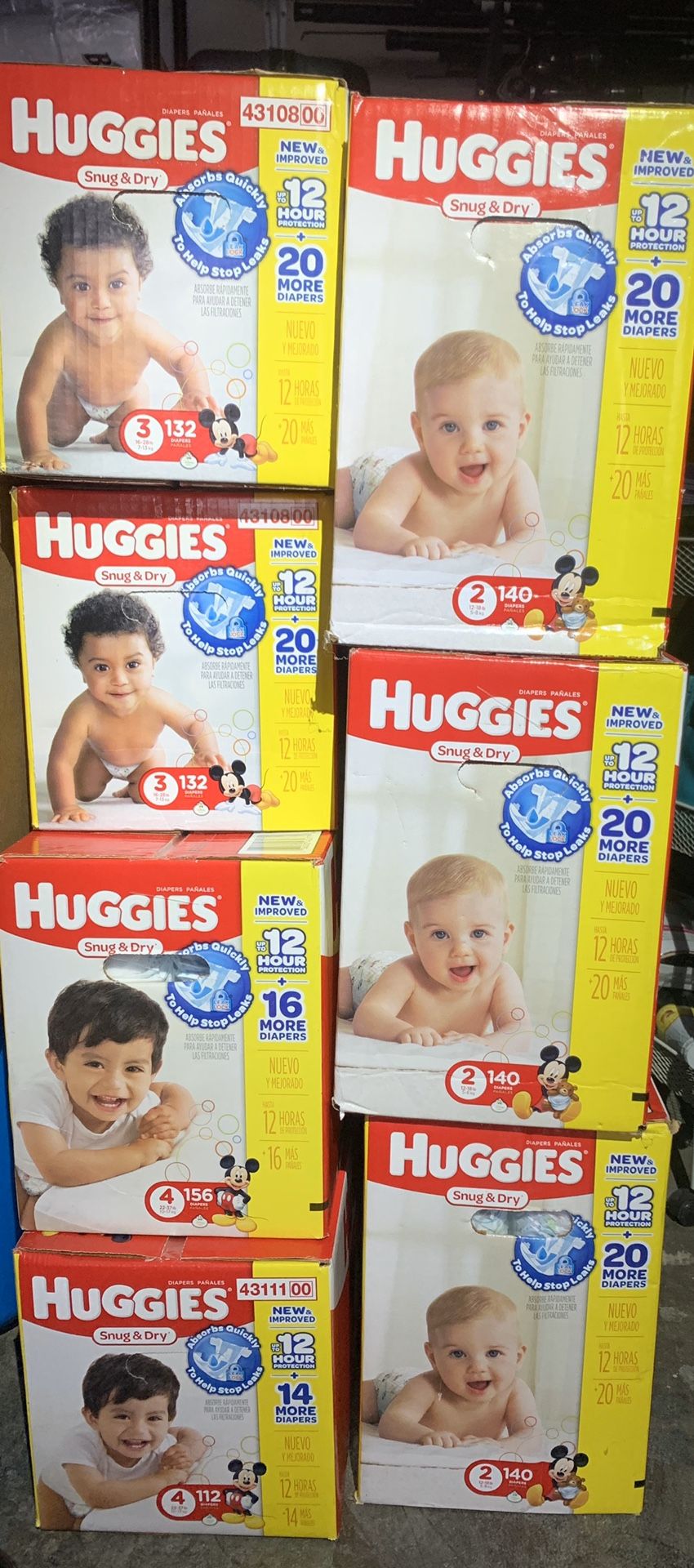 Huggies Diapers all sizes !