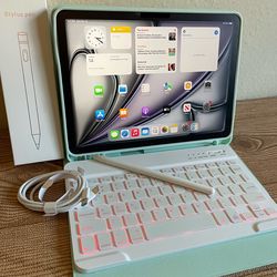 Apple iPad Air 11” M2 chip 128GB (2024 model / Gray) with keyboard and Pencil (100% battery)