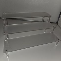 Acrylic 3 Tier Display  Set Of 1 