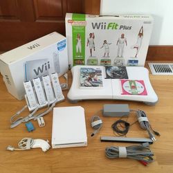 Nintendo Wii System Console Games Exercise Fit Pad Controllers Etc