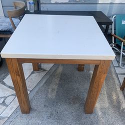 White Top, Wooden High Table 