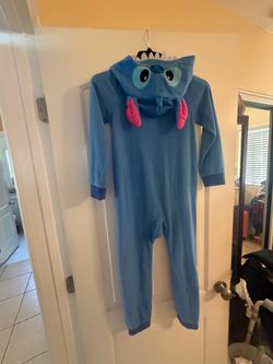 Blue Monster Hooded Fleece pajamas
