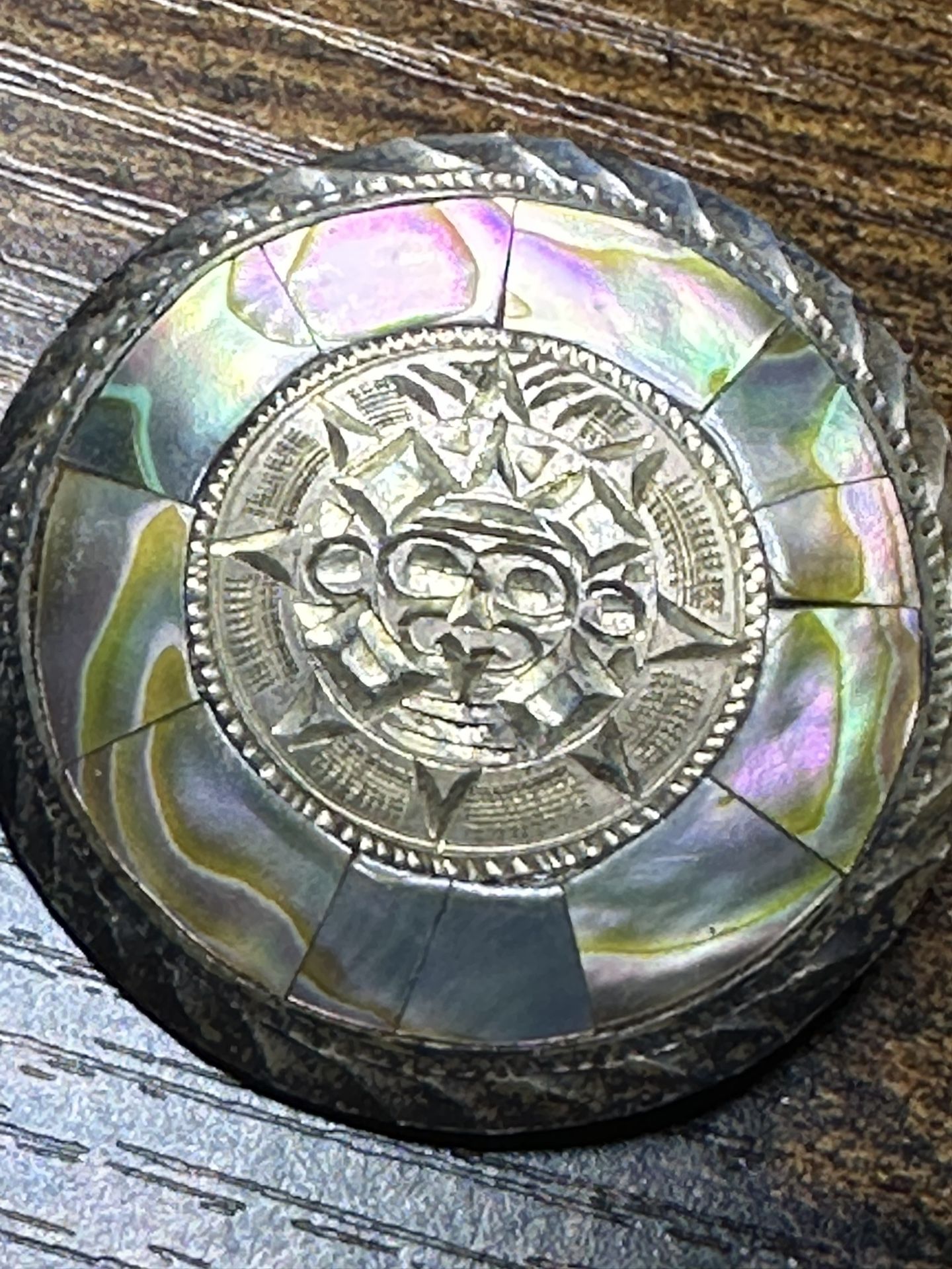 Vintage Los Castillo sterling silver brooch
