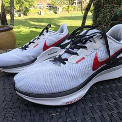Nike Air Zoom Structures 25 Sz 12 White Black Red Grey