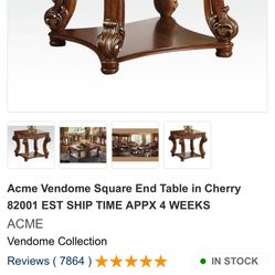 Acme  Vendome Square End Table