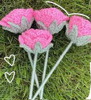 Crocheted Flower 1 Pc