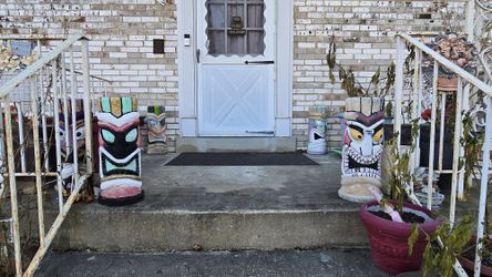 6 Concrete Tiki Statue