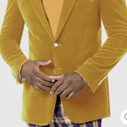 Mustard Blazer Size Xl