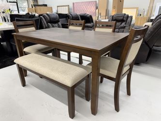 Dinning Set Modern Brown Elegant 