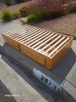 Curb alert FREE pine twin xl bed frame