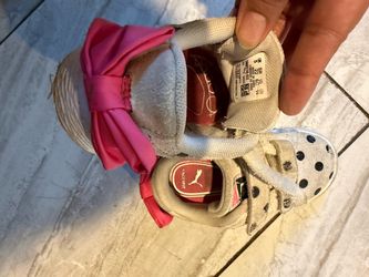 Puma Toddler Sneakers with Bow Detail