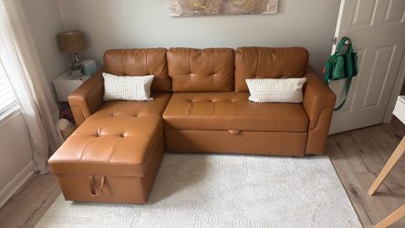 L shape section sleeper with storage - $400