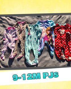 Clean 9-12M Girls Long Sleeve Onesies- Super Great Price