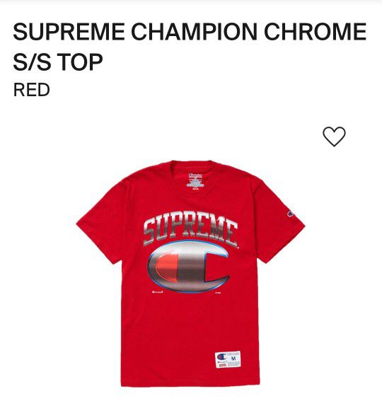 Supreme Champion Tee - Red - Medium 