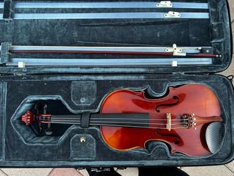 Intermediate Violin with Bow and Hard Case