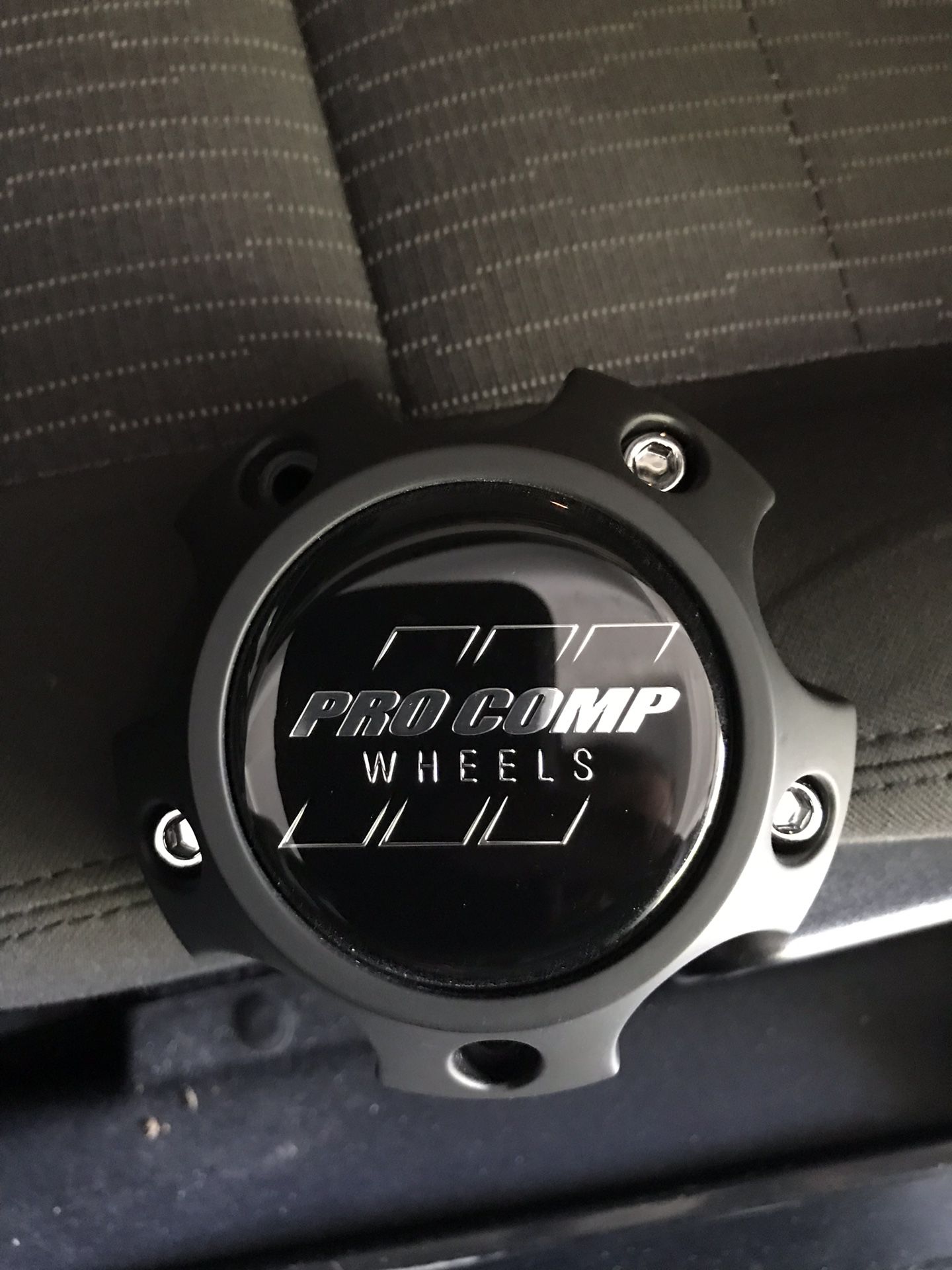 Pro Comp ProComp Alloys Wheel Rim Hub Cover Flat Black Center Cap 6031CAP1