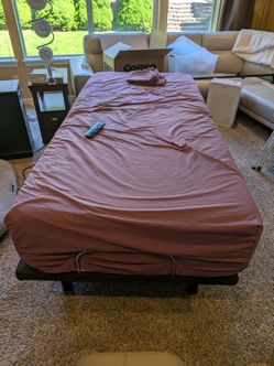 South Bay International Adjustable Bed Base + Twin XL Mattress — Massage, Zero Gravity, LED