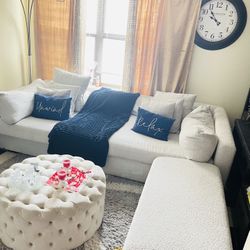Large Off White- Living Room Sectional Set