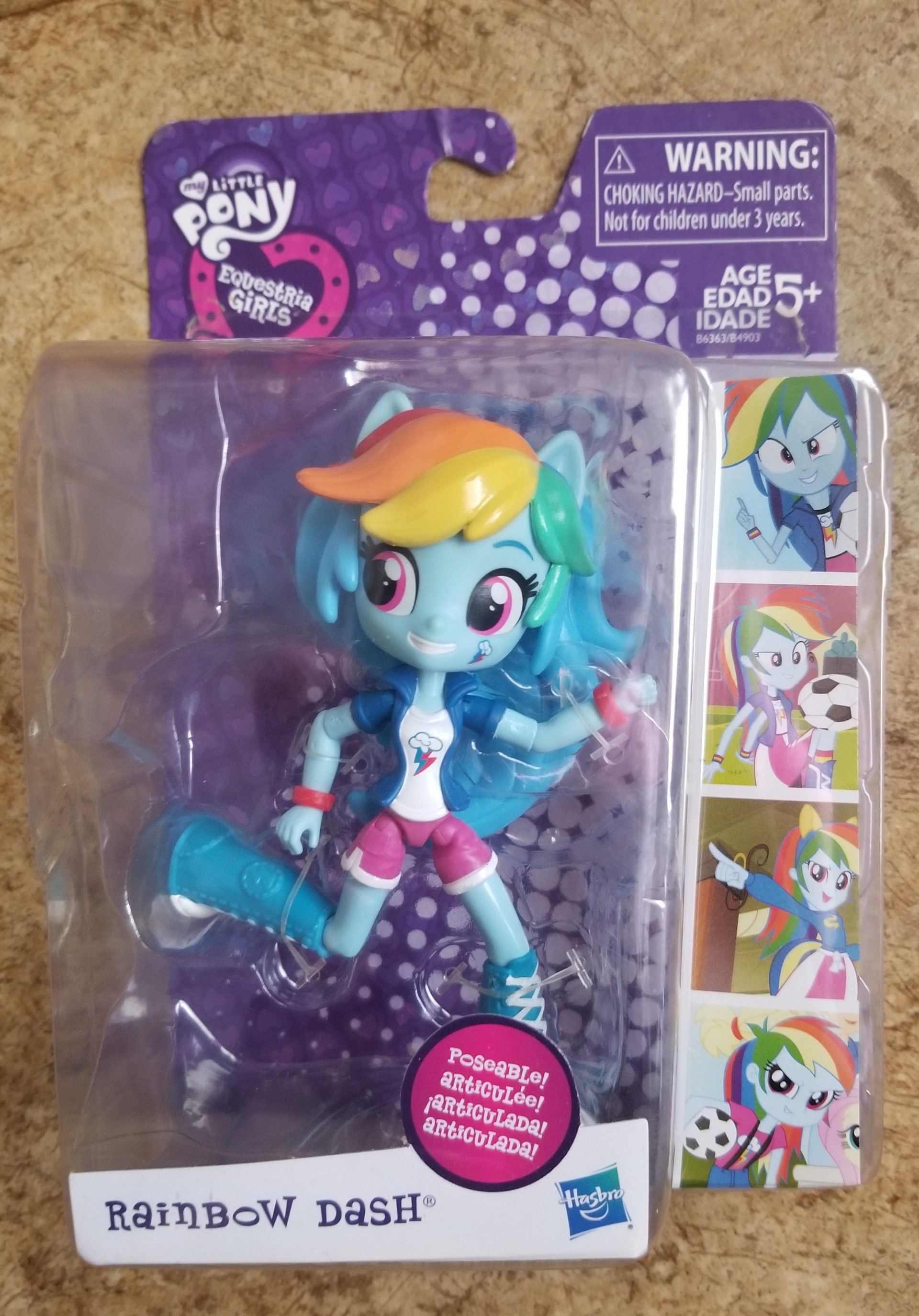 My Little Pony Equestrian Girls Rainbow Dash Mini Doll Toy Hasbro 2015