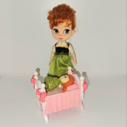 Disney Animators collection mini doll Frozen Anna with accessories 