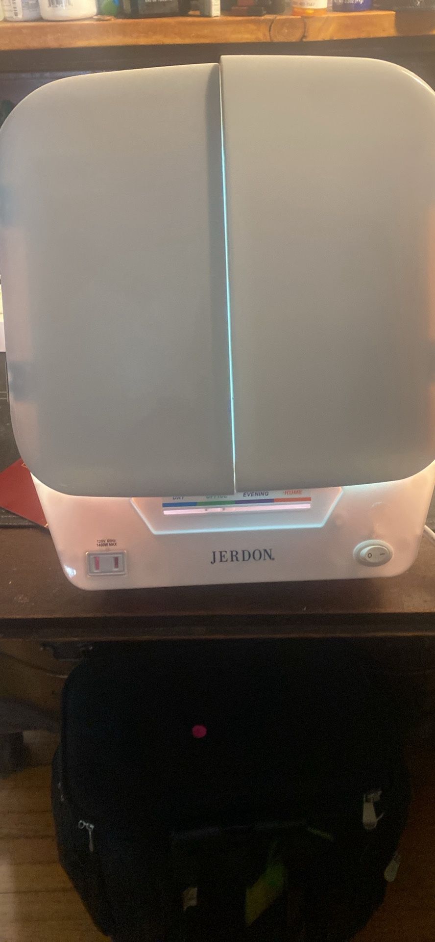 Jerdon Tri-Fold Two Sided Makeup Vanity Mirror with Lights JGL 10W