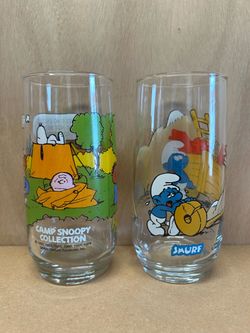 Snoopy & Smurf glasses