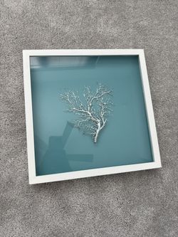 Silver Tree Framed Art