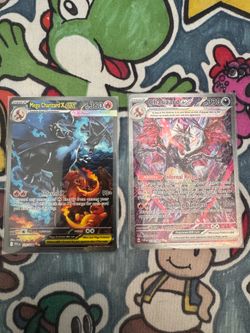 Pokemon Cards Charizard SIRs Mega and EX