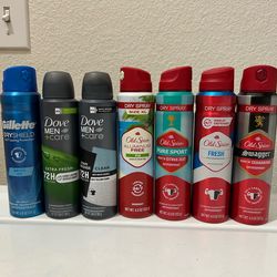 Old spice or dove men deodorant $6 each